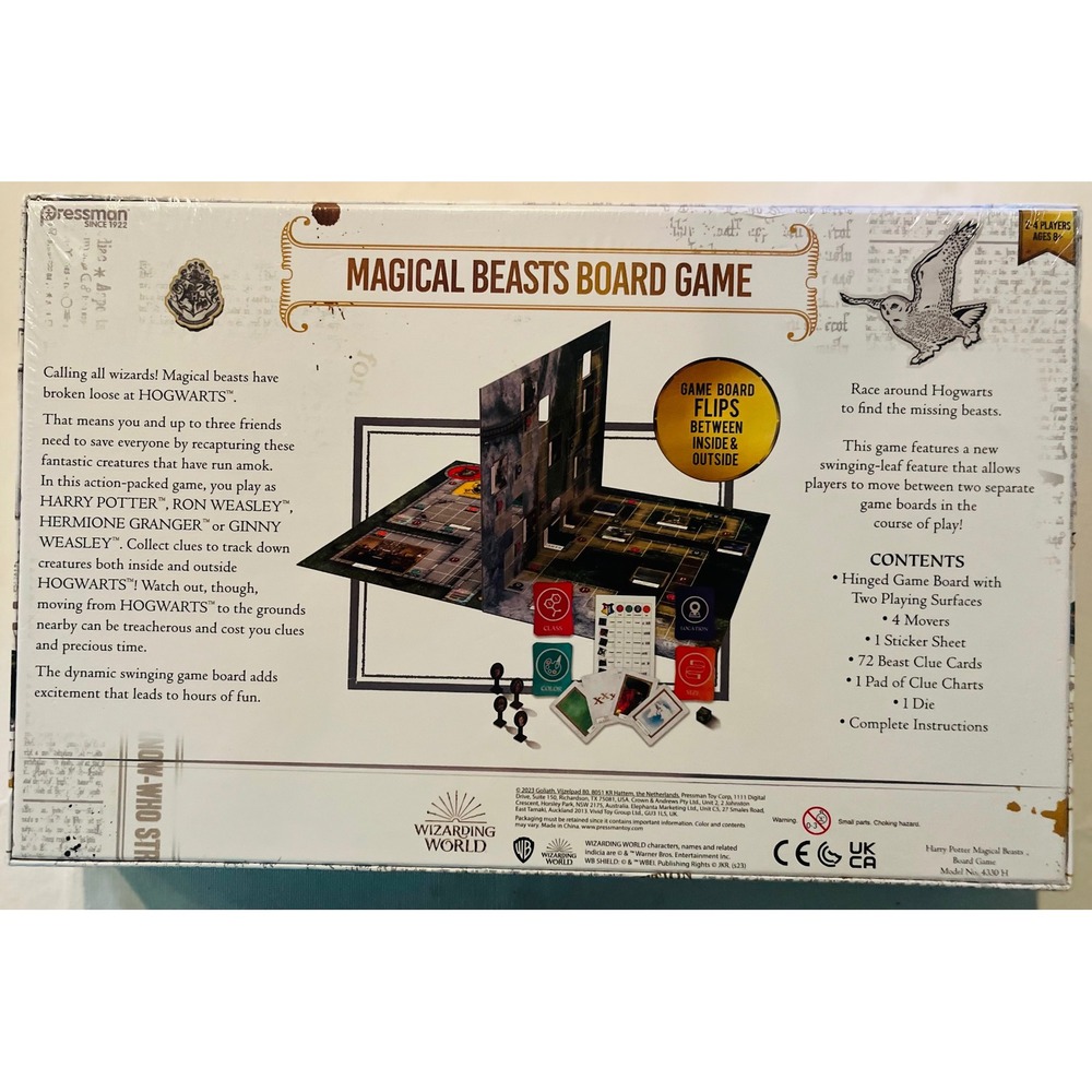 NEW Harry Potter Magical Beasts Board Game - Pressman Factory Sealed - Picture 2 of 3